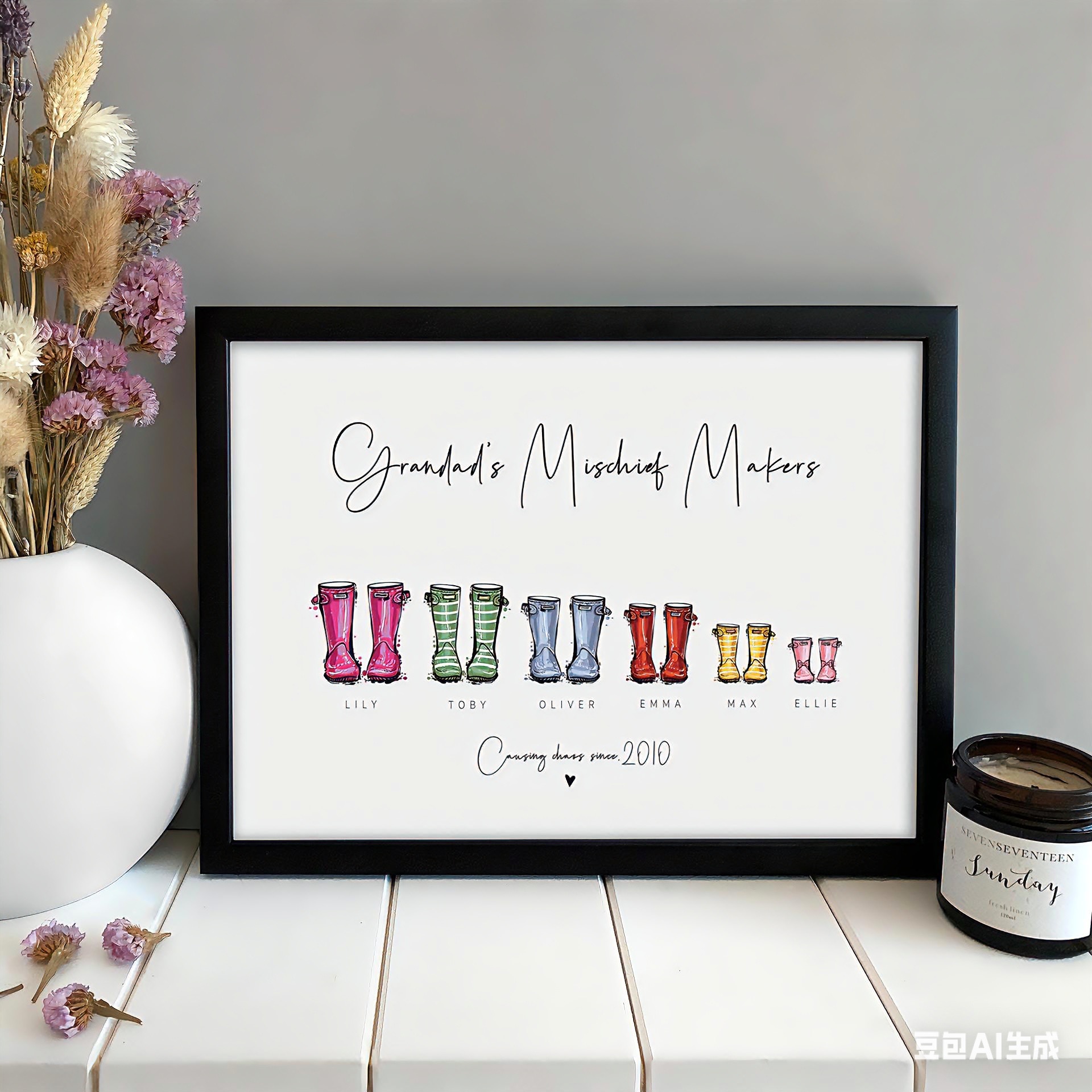 Personalised Family Wellie Pos - огляд і ціна Waterproof Spray Shoe