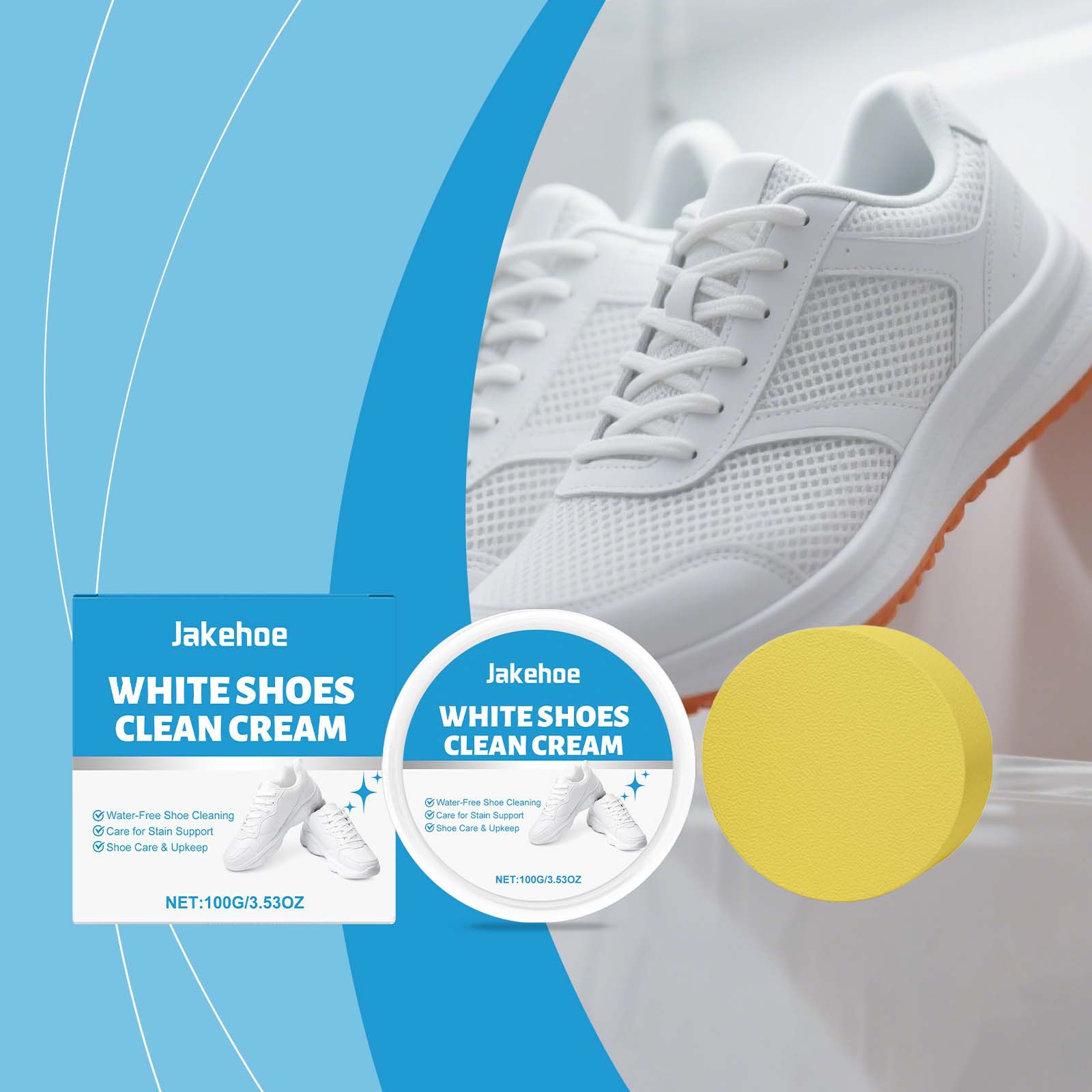 White Shoe Cleaner Cream Sneak - огляд і ціна Sneaker Protector Spray