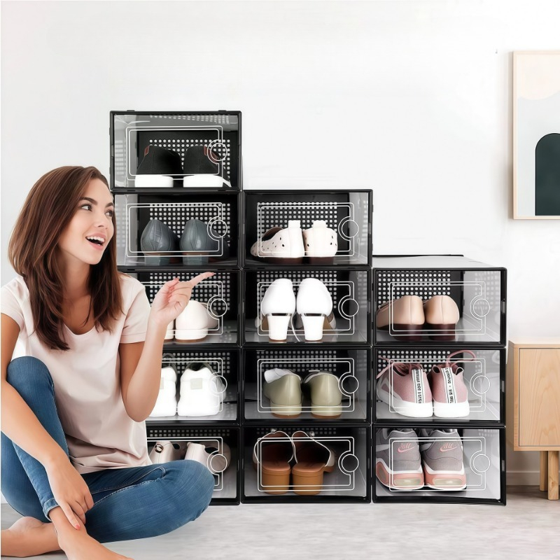 Stackable Shoe Storage Boxes,  - огляд і ціна Sneaker Case