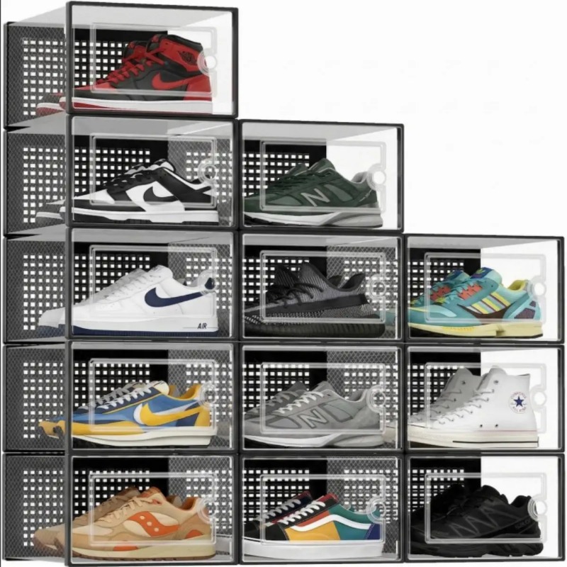 Stackable Shoe Storage Boxes,  - огляд і ціна Sneaker Case