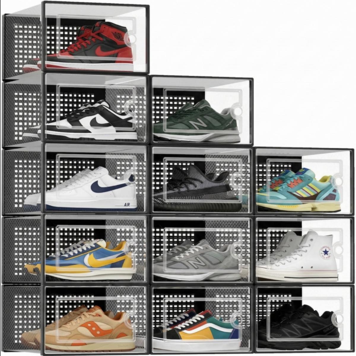 12 Pack Clear Plastic Shoe Sto - огляд і ціна Sneaker Case