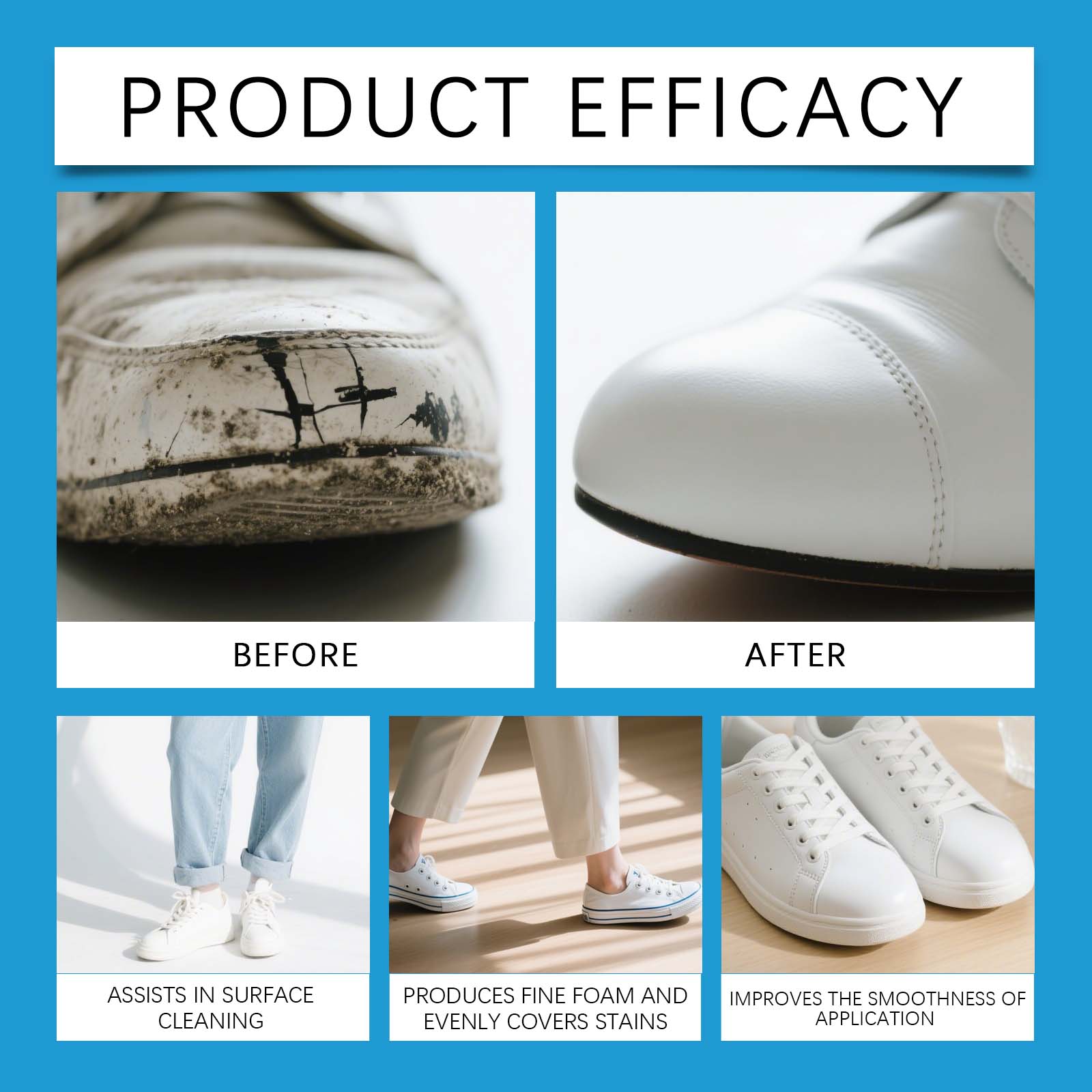White Shoe Cleaner Cream Sneak - огляд і ціна Sneaker Protector Spray