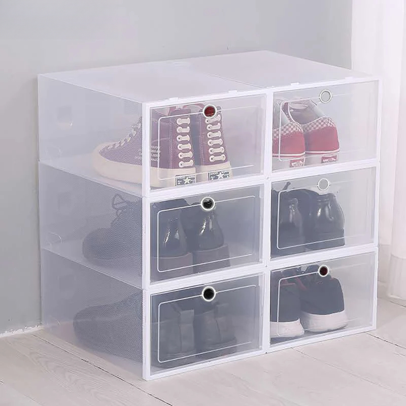 6 Pcs Transparent Shoe Storage - огляд і ціна Sneaker Case