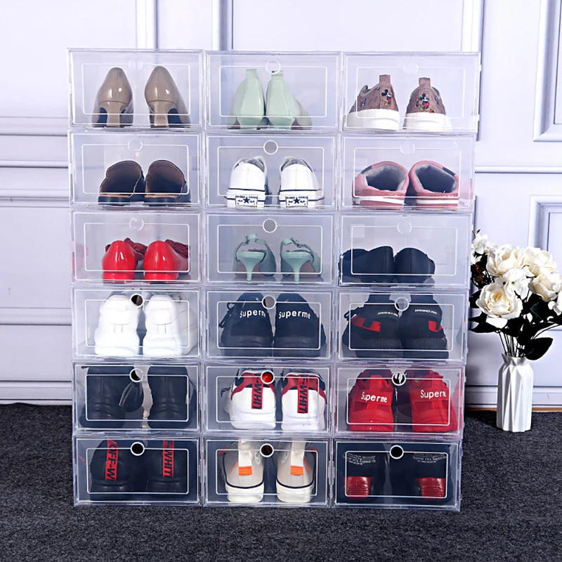 6 Pcs Transparent Shoe Storage - огляд і ціна Sneaker Case