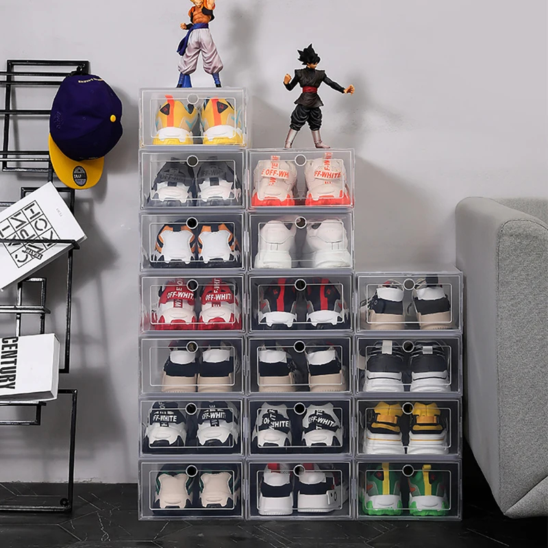 6 Pcs Transparent Shoe Storage - огляд і ціна Sneaker Case