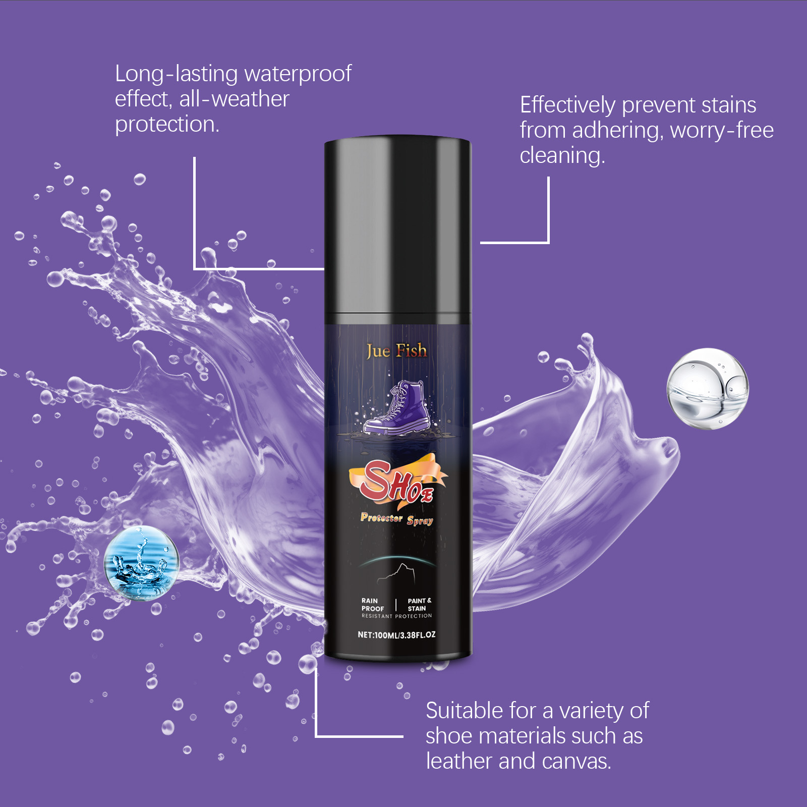 100ml Shoe Waterproof Spray Na - огляд і ціна Sneaker Protector Spray